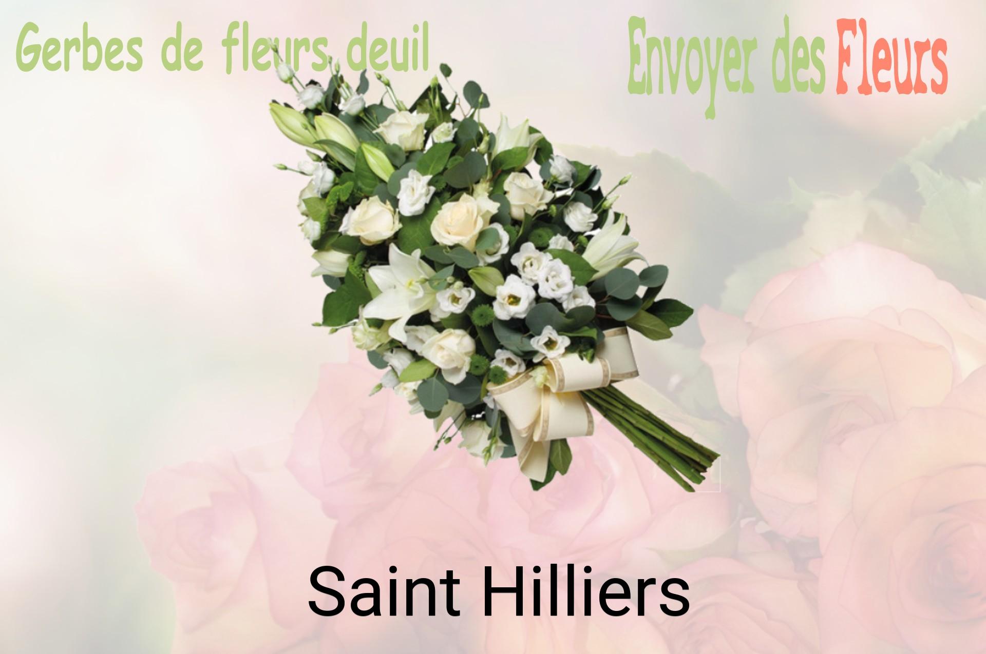 Gerbe de fleurs de deuil livrée à Saint-Hilliers